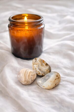 Pierres roulées Agate grise