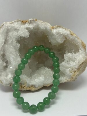 Bracelet perles Aventurine verte 08 mm