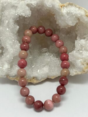 Bracelet perles de Rhodonite 08 mm