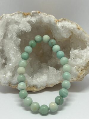 Bracelet perles Amazonite 08 mm
