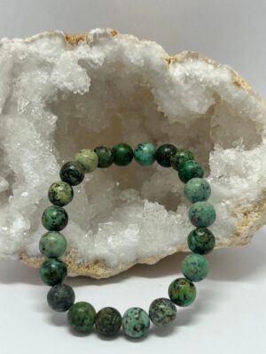 Bracelet perles Turquoise Africaine 08 mm