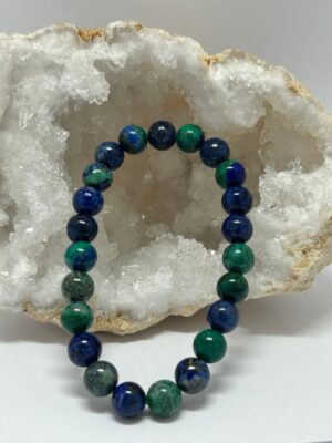 Bracelet perles Azurite Malachite 08 mm