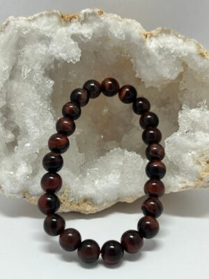 Bracelet perles Oeil de Taureau 08 mm