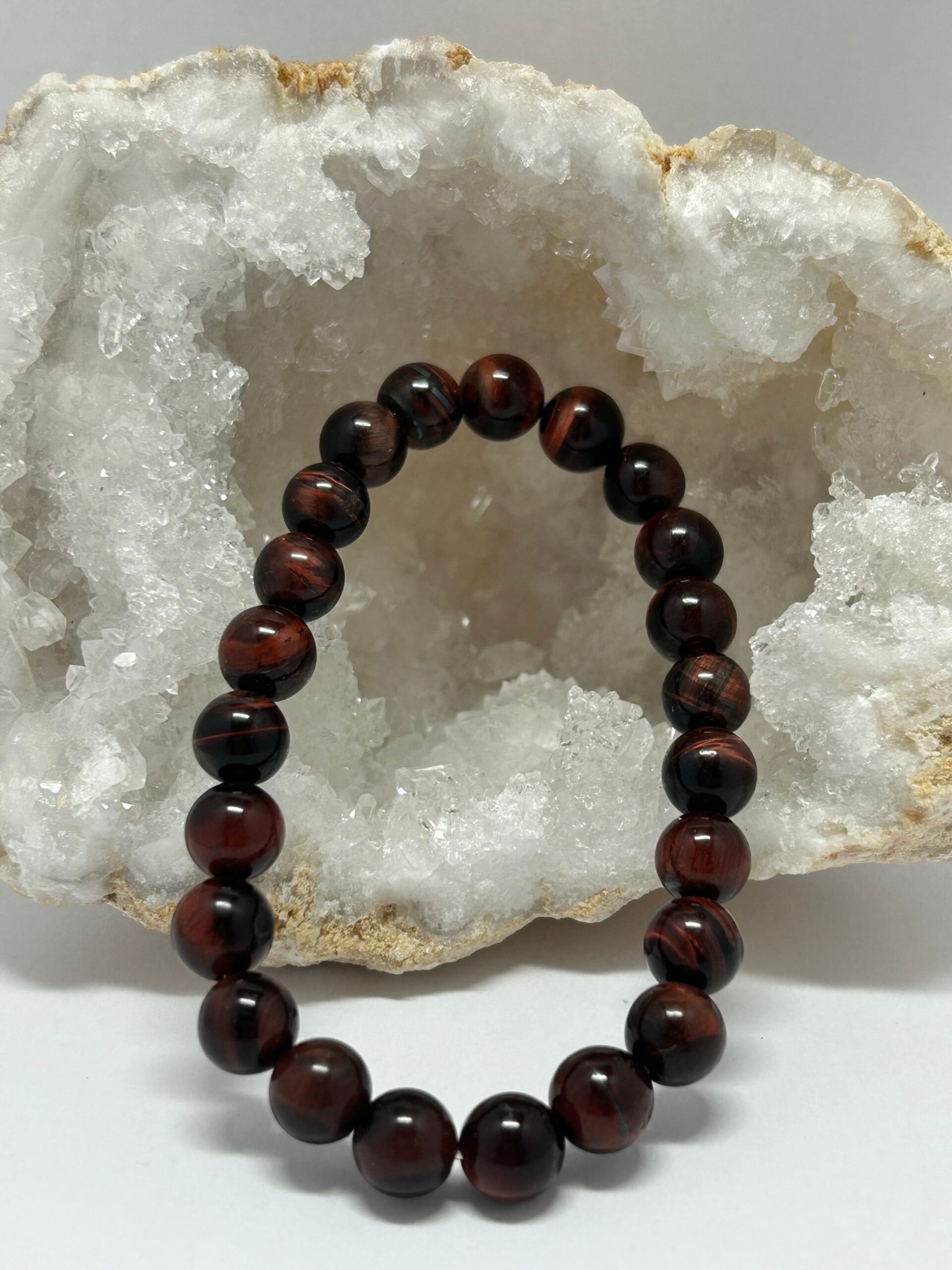 Bracelet perles Oeil de Taureau 08 mm