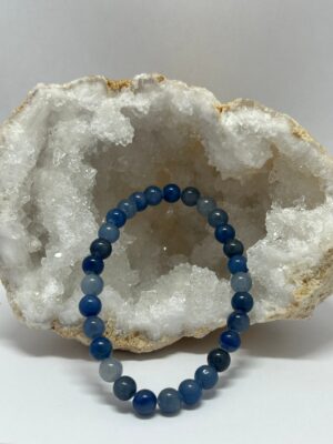 Bracelet perles Aventurine bleue 06 mm