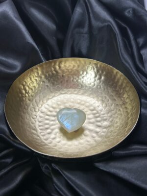 Petit Cœur Pierre de Lune blanche