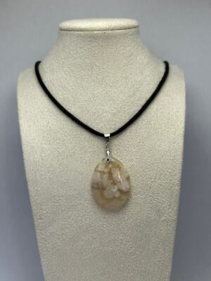 Collier Agate fleur