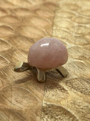 Petite tortue Quartz rose