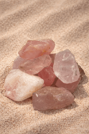 Quartz rose brute